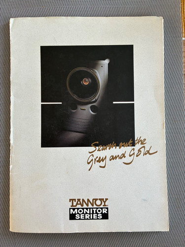Tannoy monitor series leaflet - tannoy,