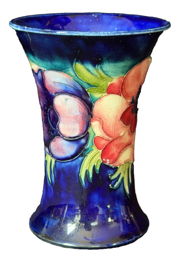 Moorcroft anemone flowers vase - moorcroft,