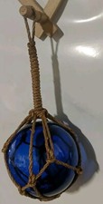 10cm (4") Blue Glass Buoy