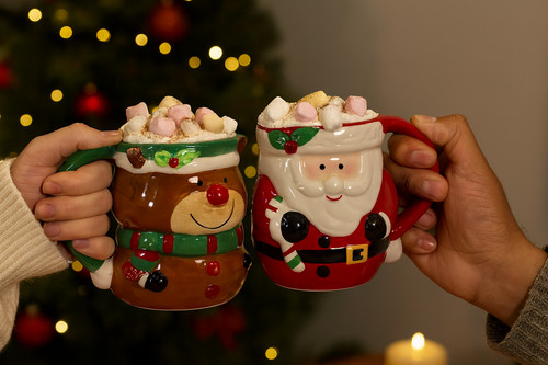 Set christmas mugs santa - set,