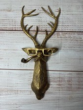 Gold Stag Wall Art Deer Head