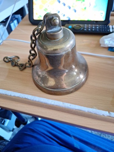 Vintage brass big bell - ,