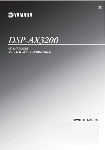 Yamaha dsp ax3200 av - dsp-ax3200,
