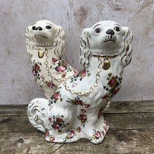 Vintage Pair Ceramic Spaniel