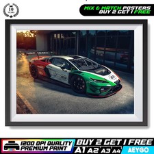 LAMBORGHINI TEMERARIO Wall Art Print Poster Super Sport Car Large Size A4 to A1