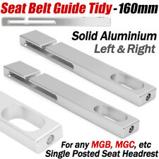 For MGB MGC GT Midget GT6 TR6 Spitfire Aluminium Headrest Seat Belt Guide Tidy