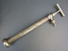 Vintage unusual nickel plated brass horse stirrup stomach pump veterinary tool