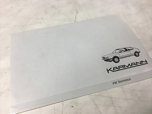 Volkswagen scirocco karmann - volkswagen,