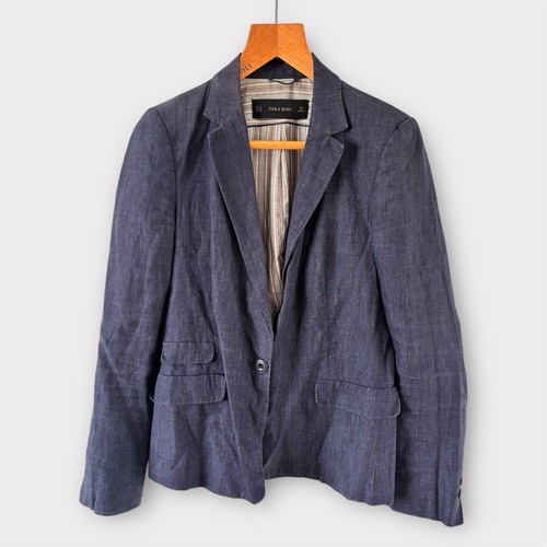 Zara linen blazer jacket 8 - zara,