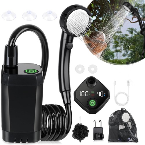 Portable camping shower with - shower, 4