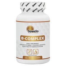 Vitamin B-Complex – Tab – 11 Vitamins – Energy, Nervous System Support – Sowelo