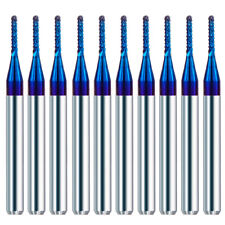 10x Carbide End Milling CNC Router Bit 1/8" Shank for PCB Wood Plastic Engraving