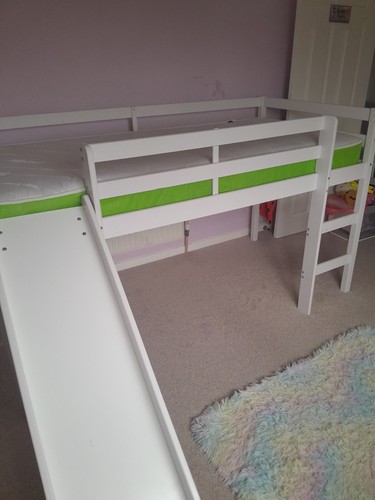Mid sleeper bed with slide - bed,