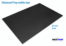 Quality Horse Pony Mats Diamond top Rubber Stable Floor Matting 6ftx 4ft x 12mm
