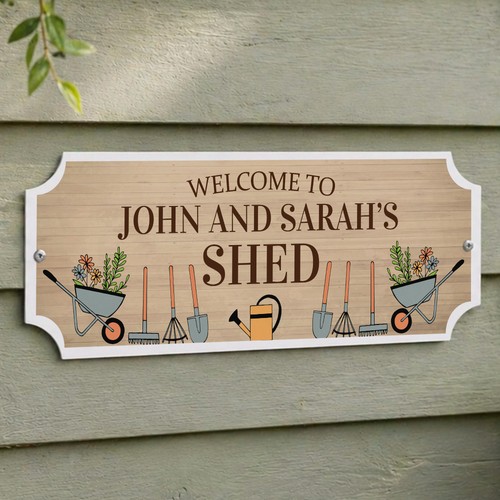 Personalised garden shed - garden, sign