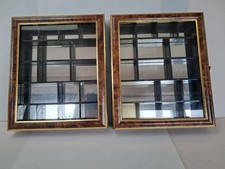 Dark Wood Mirrored Back