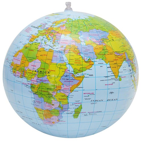 Inch inflatable world globe - 16,