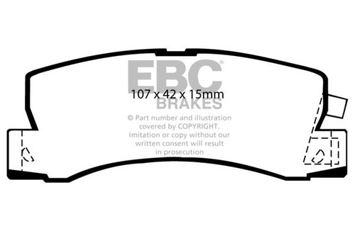 Ebc ultimax rear - ultimax, brake