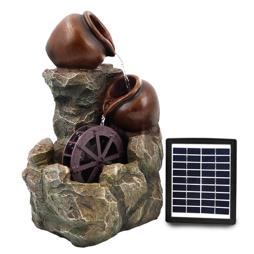 Solar water fountain home - water,