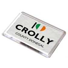 FRIDGE MAGNET - I Love Crolly, County Donegal - Ireland