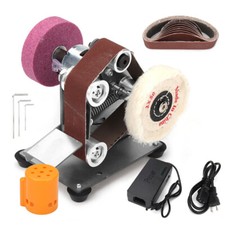 Electric Belt Sander Grinder Polishing Machine Grinding Bench DIY Sharpener Tool