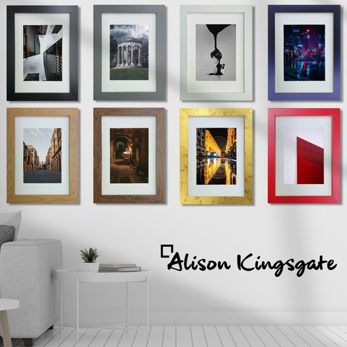 Picture frames with white - frames,