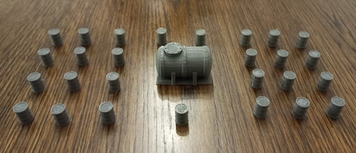 Gauge oil tank and - (1:76),