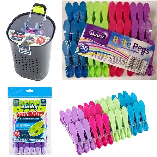 Minky sure grip - minky, pegs