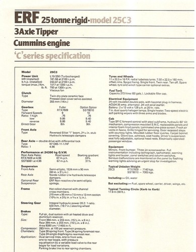 Truck brochure erf 25c3 - erf,