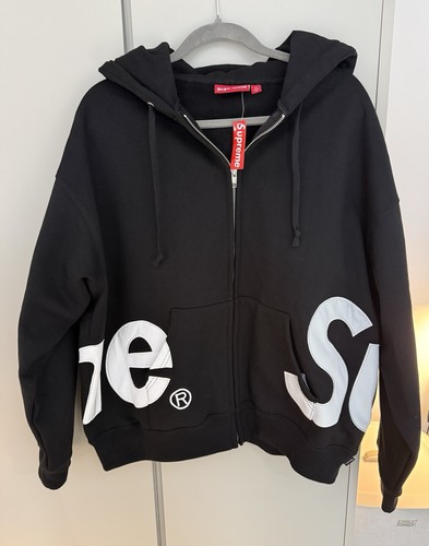 Supreme big logo - zip, hooded