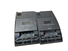 2x Philips 710 Transcription System  Professional Dictation Device untested