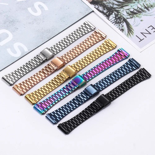 Stainless steel watchband - steel, for