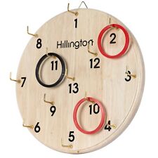 HILLINGTON HOOK RING TOSS OUTDOOR INDOOR GAME FAMILY WOODEN ADULTS KID CIRCLE
