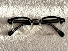 Moscot Lemtosh 46-24 Fashion glasses Black CRYSTAL Men's Eyewear Demo Lens Used