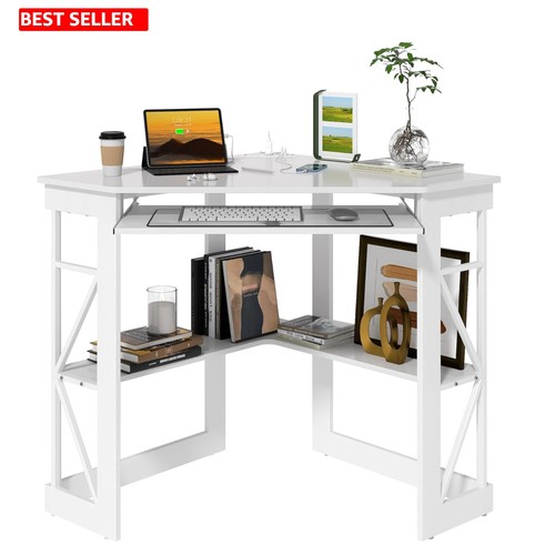 Vecelo corner desk - vecelo, desk,