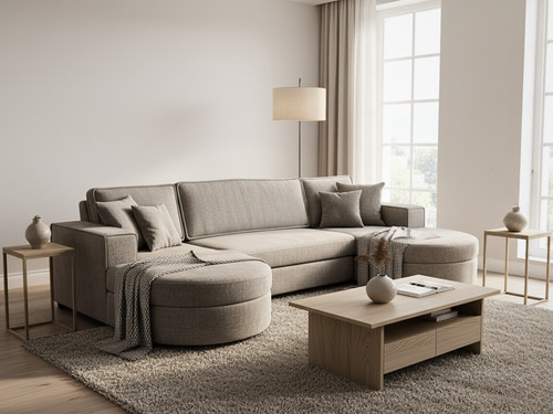Shape corner sofa bed - u,