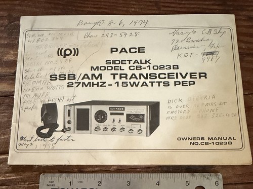 Vintage 1974 pace sidetalk - vintage,