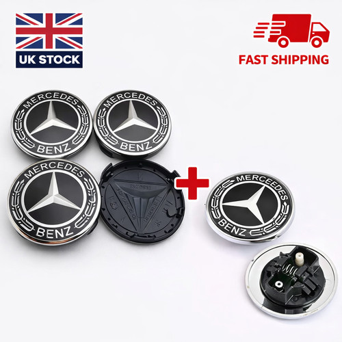 Mercedes black alloy wheel - 4x,
