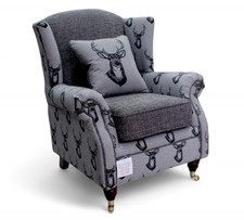 Animal Print Grey Chair