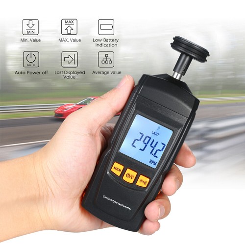 Digital contact tachometer lcd - contact,