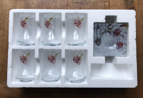 Tea glasses set piece - glasses, set,
