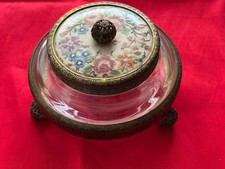 Vintage Brass Glass Powder