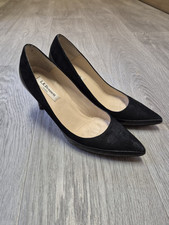 L.K. Bennett Heeled Shoes, Black Suede, Size 37.5 UK 4.5
