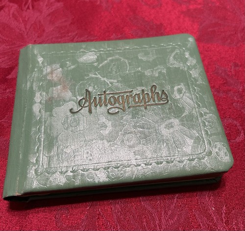 1930s antique autograph book - antique,