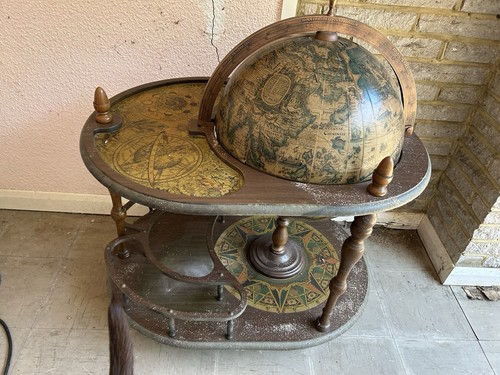 Vintage globe drinks cabinet - vintage,