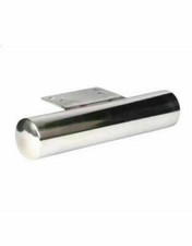 4x CHROME SILVER METAL TUBE