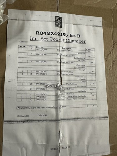 Rayburn insulation set - rayburn,