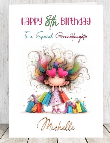 Personalised birthday card - card, a5