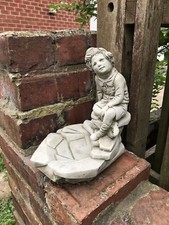 Boy bird bath / feeder