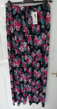 One Size Black Pink Floral